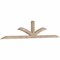 Ekena Millwork Richland Smooth Timber Gable Bracket, Douglas Fir, 108"W x 22"H x 3 1/2"D x 3 1/2"F, 5/12 Pitch GBW108X22X0404RIC00SDF - alternate 3